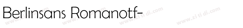 Berlinsans Romanotf字体转换